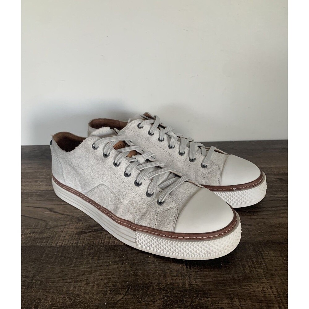 Allen Edmonds "PASADENA" Suede Dress Sneakers Men's Shoes Size 8.5 D Off White - Picture 5 of 11